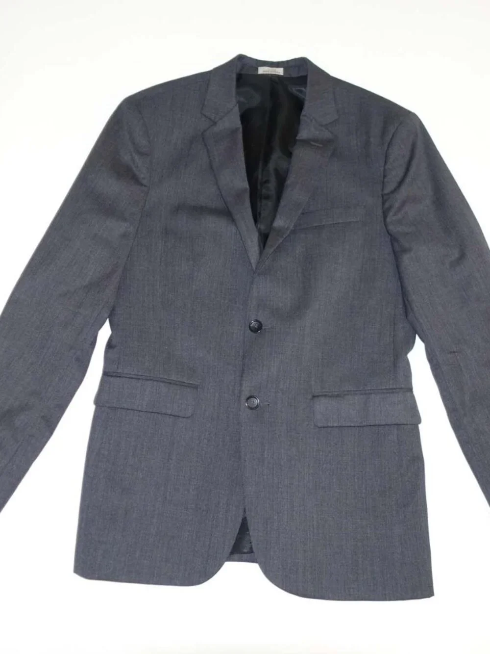 Banana Republic Tailored Fit Suit Jacket Size 38 Regular Charcoal Gray Blazer R